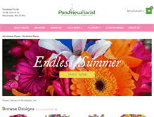 Tablet Screenshot of pondviewflorist.com